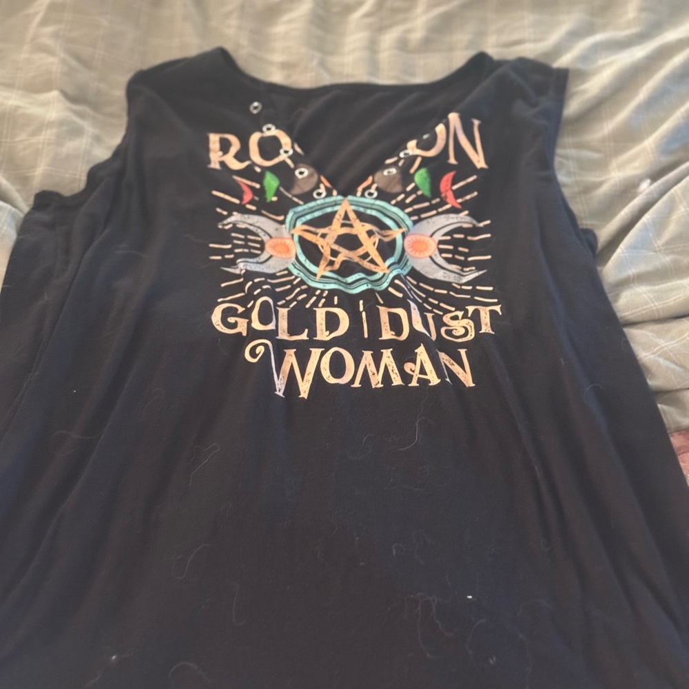 Black Graphic Women's Top